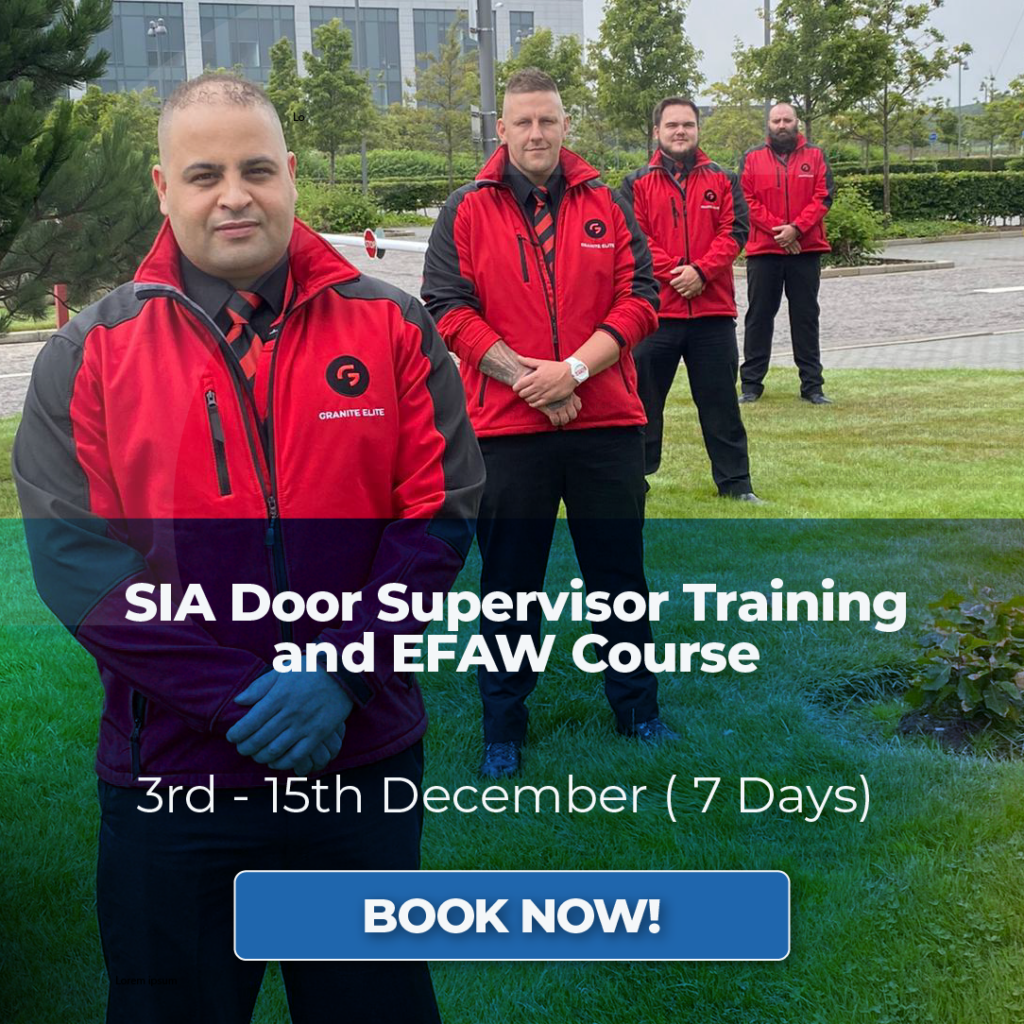 SIA Door Supervisor Training and EFAW